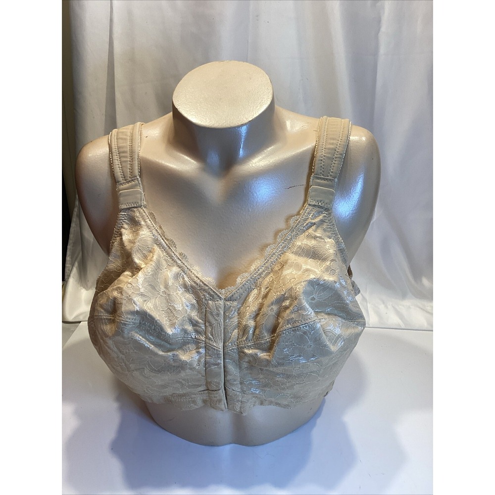 comfort choice beige  size 42b front closure wirefee